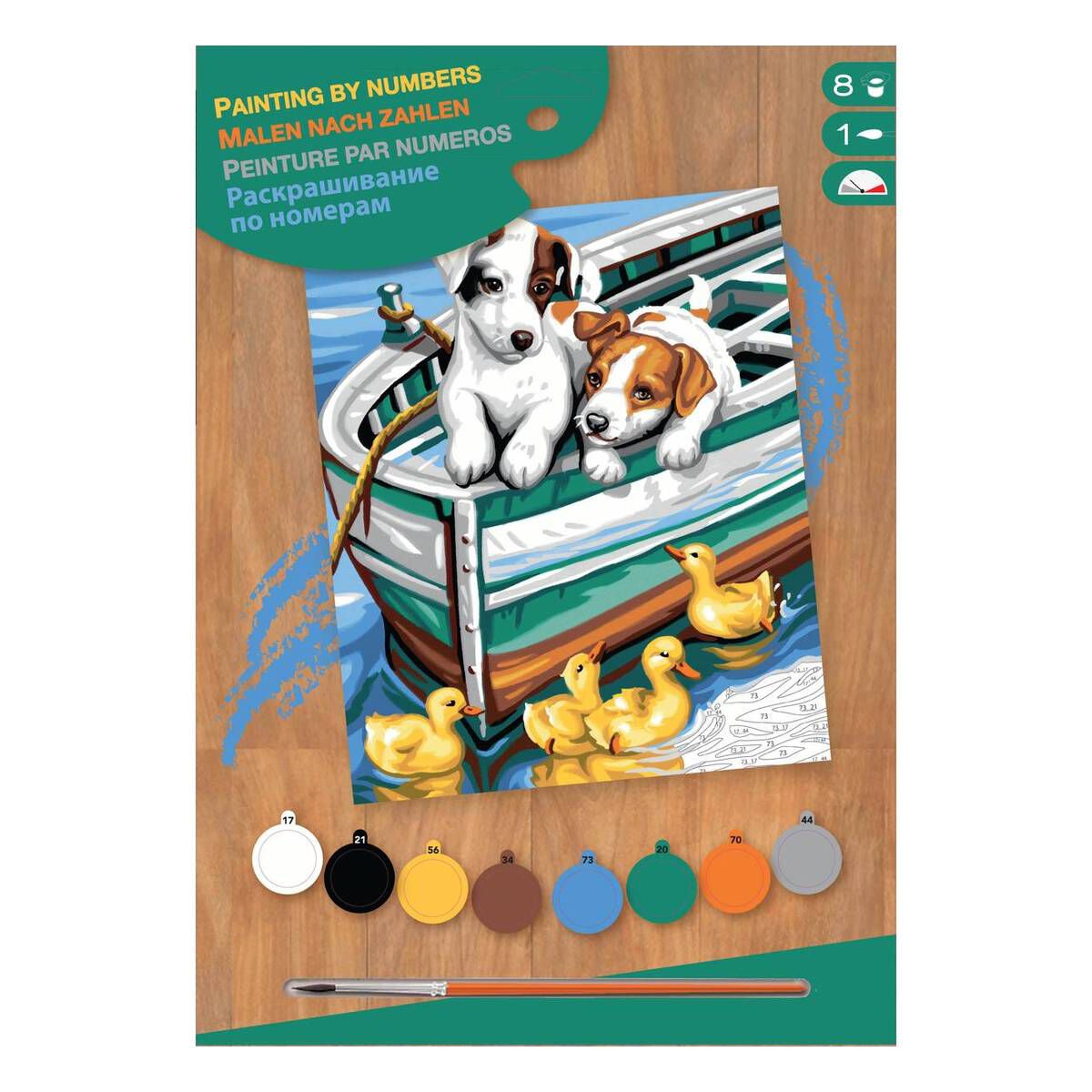 junior-painting-by-numbers-puppies-and-ducks-hobbycraft