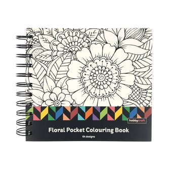 Floral Pocket Colouring Book