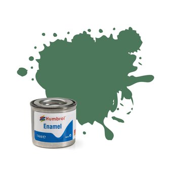 Humbrol Mid Green Enamel Matt Paint 14ml (101)