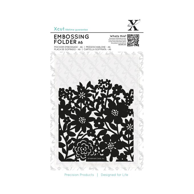 Xcut Curtain Embossing Folder A6 image number 1