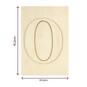 Wooden Letter O Plaque 10cm x 15cm image number 4