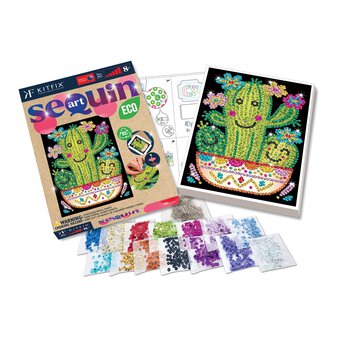 Kitfix Cactus Sequin Art Kit image number 4