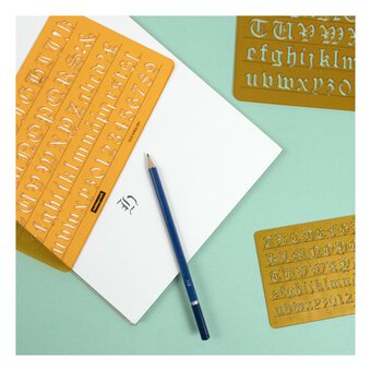 Old English Letter Stencil Set 3 Pack
