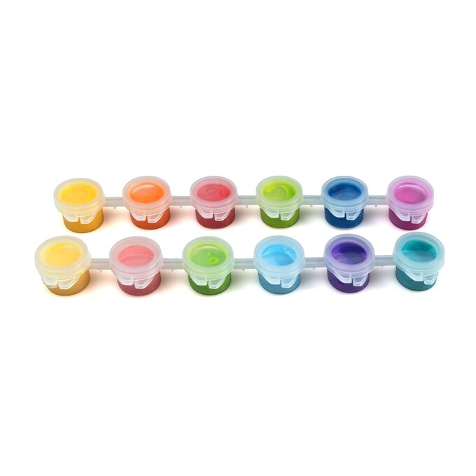 Pastel and Neon Suncatcher Paints 3ml 12 Pack