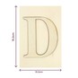 Wooden Letter D Plaque 10cm x 15cm image number 4