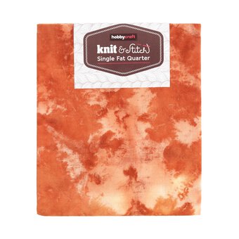 Orange Batik Single Cotton Fat Quarter