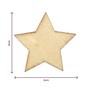 Wooden Star Confetti 24 Pieces  image number 3