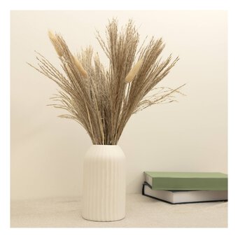 Ceramic Reeded Vase 10cm x 17.5cm  image number 2