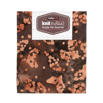 Brown Batik Single Cotton Fat Quarter