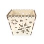 Wooden Christmas Snowflake Box 11cm image number 3