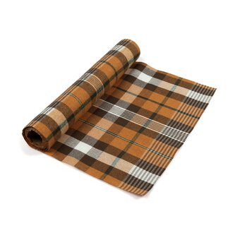 Autumn Tartan Fabric Roll 28cm x 2m