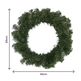 Artificial Fir Christmas Wreath 60cm image number 5