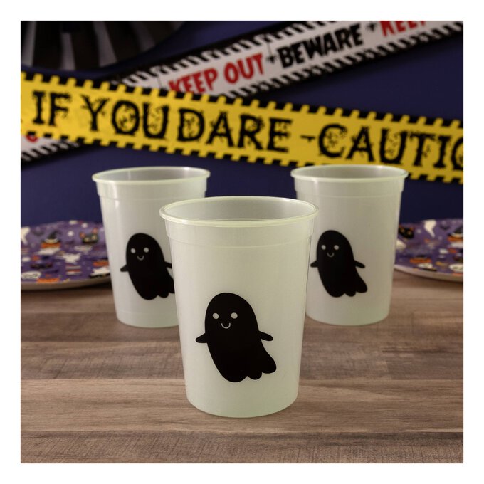 Halloween Glow-in-the-Dark Cups 3 Pack image number 1