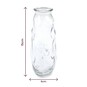 Clear Textured Glass Vase 19cm x 7cm image number 4