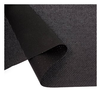 First Class Aida Cloth Cross Stitch Fabric 14 Count (14 CT) Black
