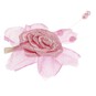 Pale Pink Pearl Rose Wired Floral Picks 6 Pieces  image number 3