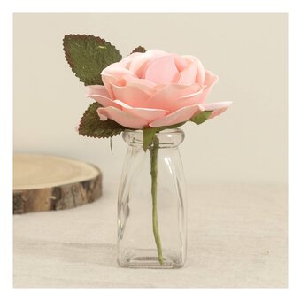 Single Pink Rose Pick 13cm