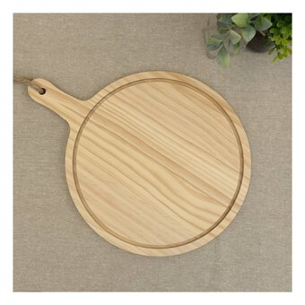 Circular Wooden Cutting Board 26cm x 40cm image number 2