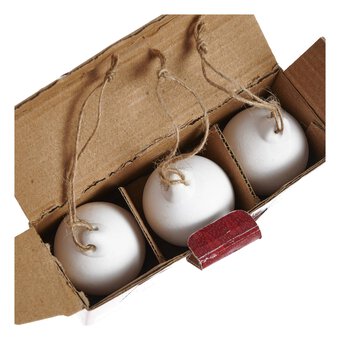 Mini Ceramic Baubles with Jute 3 Pack image number 6