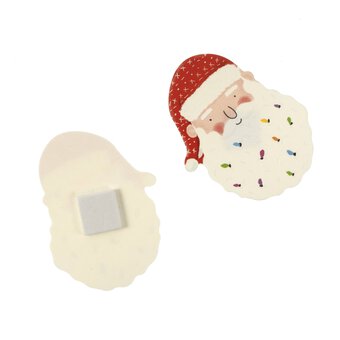 Santa’s Face Card Toppers 4 Pack image number 4