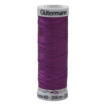 Gutermann Purple Sulky Rayon 40 Weight Thread 200m (1255)