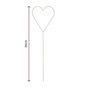 White Wire Heart Wand 30cm  image number 4