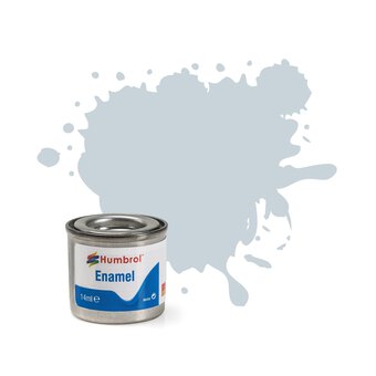 Humbrol Polished Aluminium Enamel Metalcote Paint 14ml (27002)