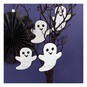 Black and White Felt Ghost Decorations 6 Pack  image number 4