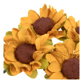 Handmade Paper Sunflowers 4 Pack image number 3