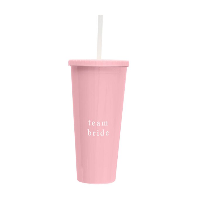 Ginger Ray Pink Reusable Team Bride Hen Party Cup image number 1