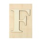 Wooden Letter F Plaque 10cm x 15cm image number 1