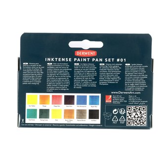 Derwent Inktense 12 Paint Pan Travel Set image number 5