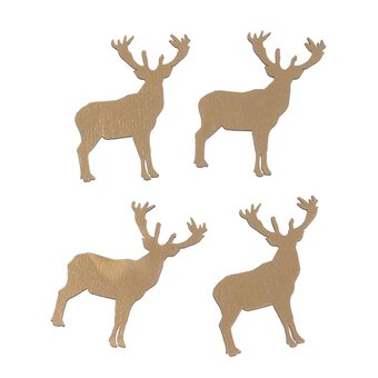 Gold Stag Wooden Toppers 4 Pack