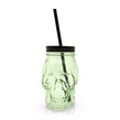 Light Green Skull Drinking Jar