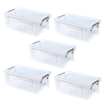 48 Pack Clear Plastic Storage Containers for Small UK