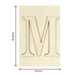 Wooden Letter M Plaque 10cm x 15cm image number 4