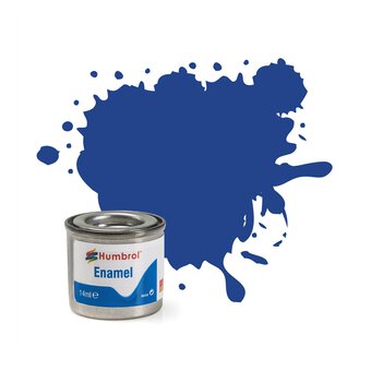 Humbrol Blue Enamel Matt Paint 14ml (25)