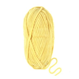 Knitcraft Yellow Plushie Pals Yarn 100g image number 3