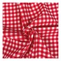 Red Gingham Polycotton Fabric by the Metre image number 1