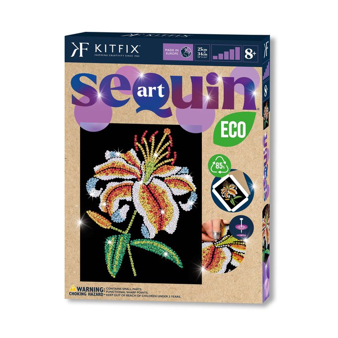 Kitfix Tiger Lily Sequin Art Kit image number 1