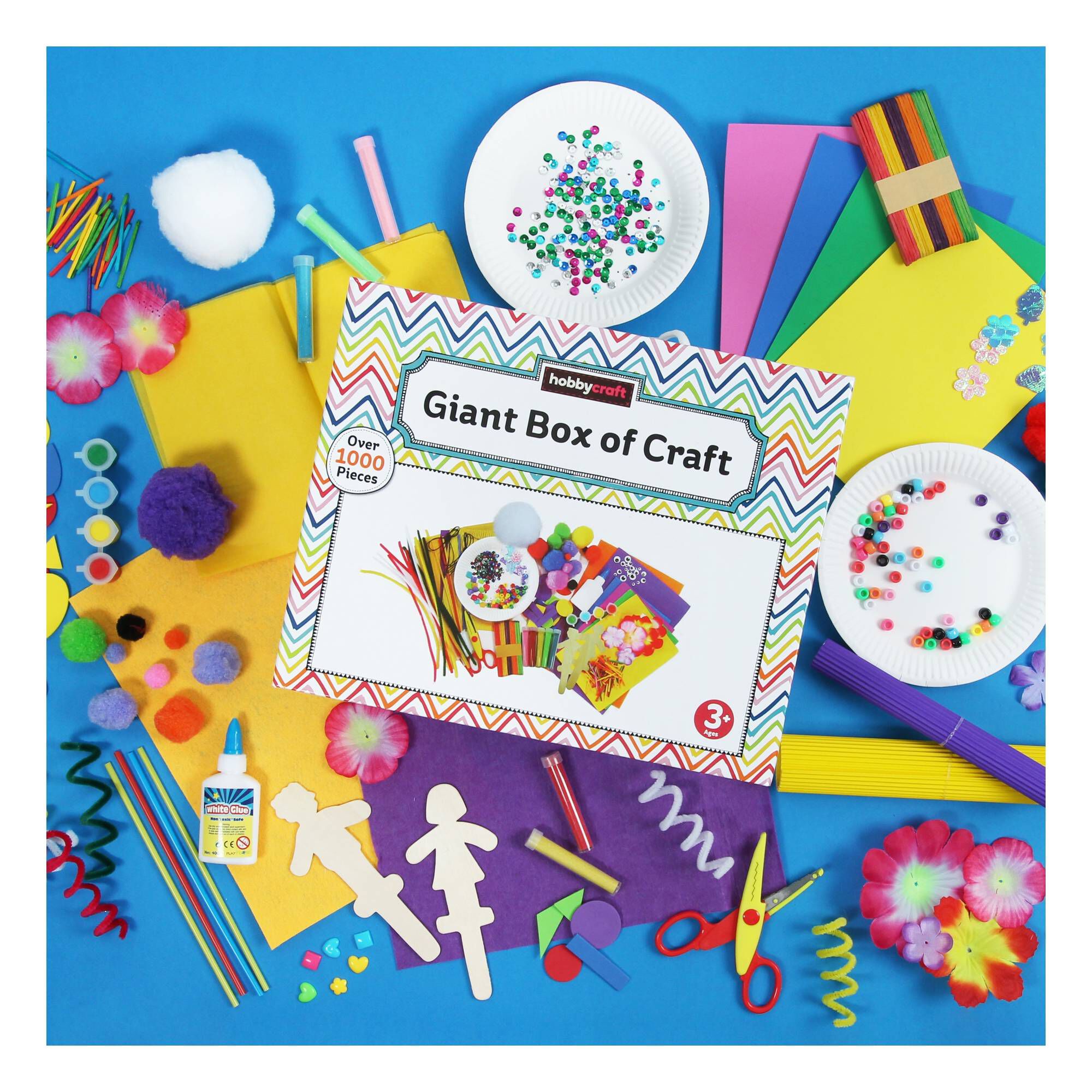 Giant Box of Craft 1000 Pieces | Hobbycraft