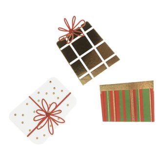 Christmas Present Foil Card Toppers 3 Pack