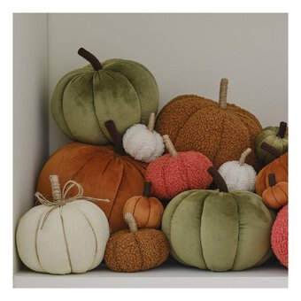 White Linen Pumpkin 15cm