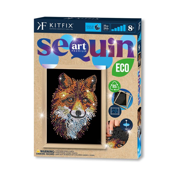 Kitfix Fox Sequin Art Premium Kit image number 1