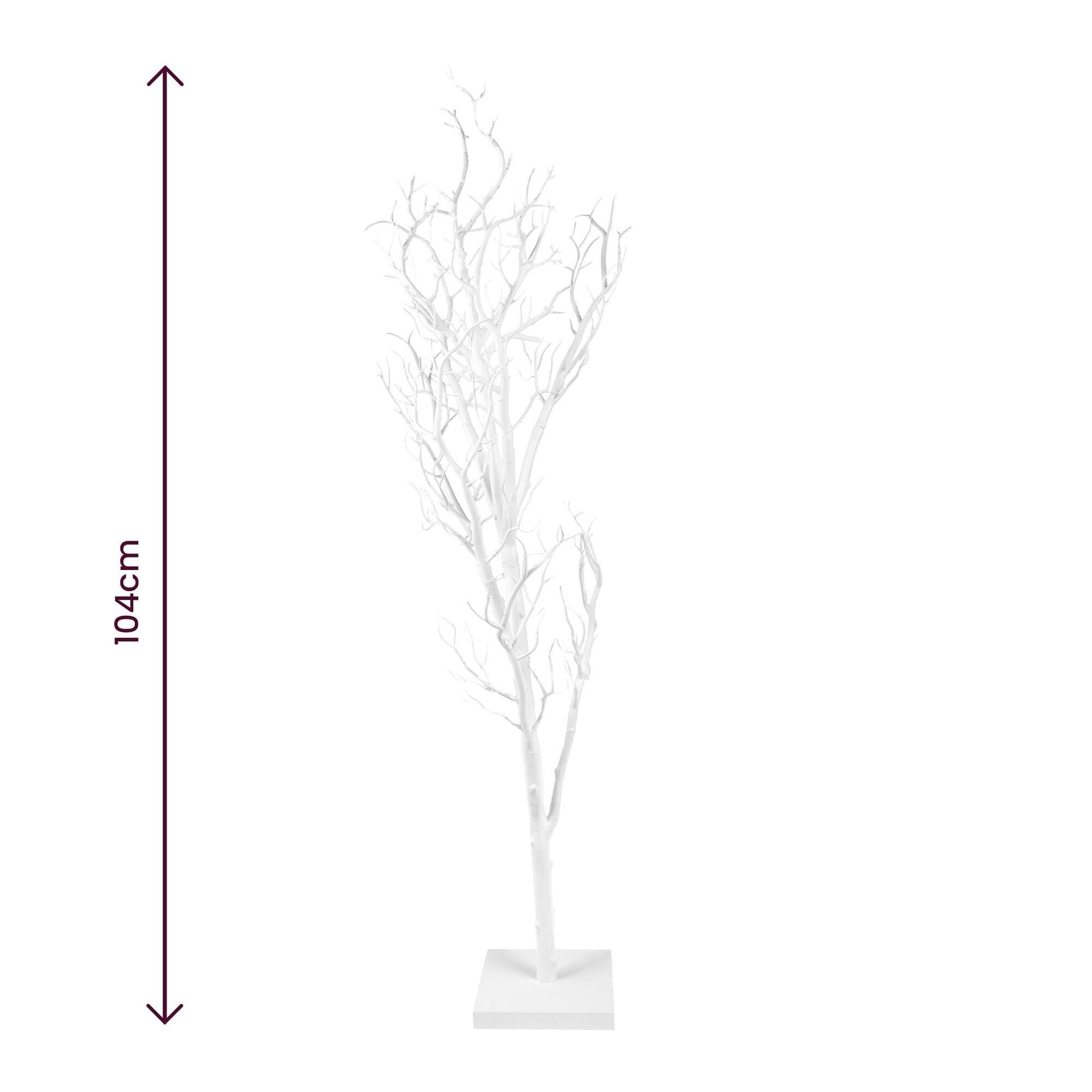 Decorative White Twig Tree 104cm 