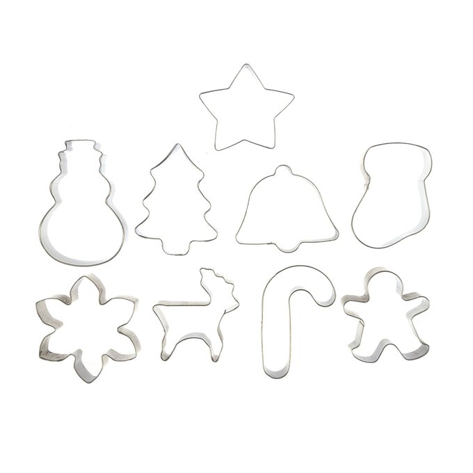 Christmas Cookie Cutter Set 9 Pack image number 1