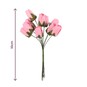 Mini Pink Rose Wired Floral Picks 10 Pack  image number 4