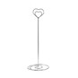 Silver Heart Table Number Stand image number 1