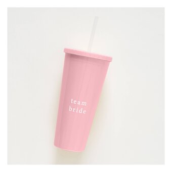 Ginger Ray Pink Reusable Team Bride Hen Party Cup image number 4