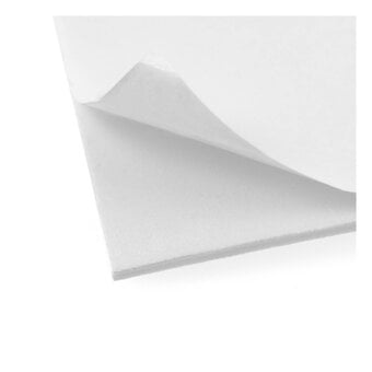 White Self-Adhesive EVA Foam Sheet 22.5 x 30cm